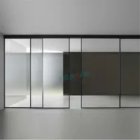 New beliebte 4 panel glas schiebetür system schiebetür glas tür für tagungsraum interne schiebetüren für wohnzimmer schlafzimmer