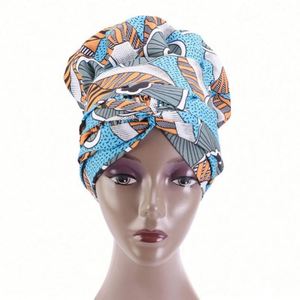Foulard double couche Ankara unisexe avec bande à nouer, ajustable pour usage quotidien - Product Image 2