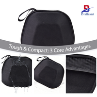 Étui de rangement EVA personnalisable pour manette PS5, coque rigide imperméable, housse de protection portable, sac de transport pour manette de jeu en extérieur