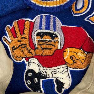 Özel birinci sınıf ceket kış yüksek kaliteli deri kollu erkekler için kolej beyzbol Letterman yün <span class=keywords><strong>Varsity</strong></span> ceket - Product Image 6