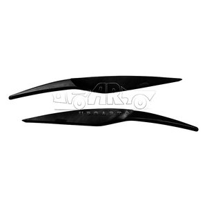 Sourcils légers en Fiber de carbone brillant noir lampe sourcils légers pour <span class=keywords><strong>Ford</strong></span> <span class=keywords><strong>Fiesta</strong></span> MK6 berline à hayon 2008 2009 2010 2011 <span class=keywords><strong>2012</strong></span> - Product Image 3