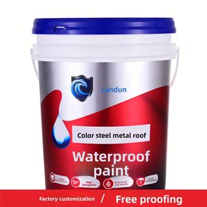 Revêtement imperméable pour toiture en acier de couleur personnalisée, baril de 18 kg, revêtement à base d'eau pour usage extérieur - Product Image 5