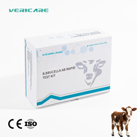 Vericare Kit de test rapide des anticorps bovins Brucella Kit de diagnostic rapide vétérinaire pour la ferme bovine