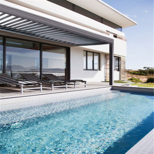Pergola en alliage d'aluminium pour extérieur, imperméable, structure d'ombrage contemporaine pour villa et jardin - Product Image 3