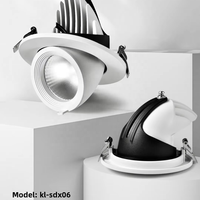 50% de réduction 12W 18W 30W 40W Spot encastré rond réglable Led pour la maison Plafond intérieur Boutique Affichage certifié RoHs