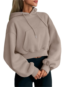 <span class=keywords><strong>Felpa</strong></span> da <span class=keywords><strong>donna</strong></span> semplice Casual comoda <span class=keywords><strong>felpa</strong></span> nuova <span class=keywords><strong>felpa</strong></span> con cappuccio in cotone corto - Product Image 4