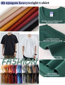 Men's 100% Cotton Custom Logo Long Knitted Oversized T-<strong>Shirt</strong> 400Gsm Heavy Weight - Product Image 2