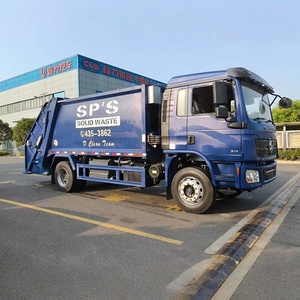 Camion compacteur de déchets SHACMAN 15CBM 4 X2, camion de compression des ordures à vendre - Product Image 1