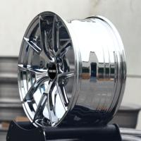 Jantes forgées TITAN FORCE 19x8.5 19x9.5 5x112 5x130 Chrome Argent 5 branches en Y pour Mercedes Benz C63S W205 W213 GLS63