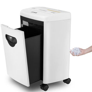 Distruggidocumenti a microtaglio di livello P-5 ad alta sicurezza, 60 minuti di funzionamento continuo, 10 fogli, contenitore da 20L, alimentato elettricamente per <span class=keywords><strong>carta</strong></span> e documenti. - Product Image 2