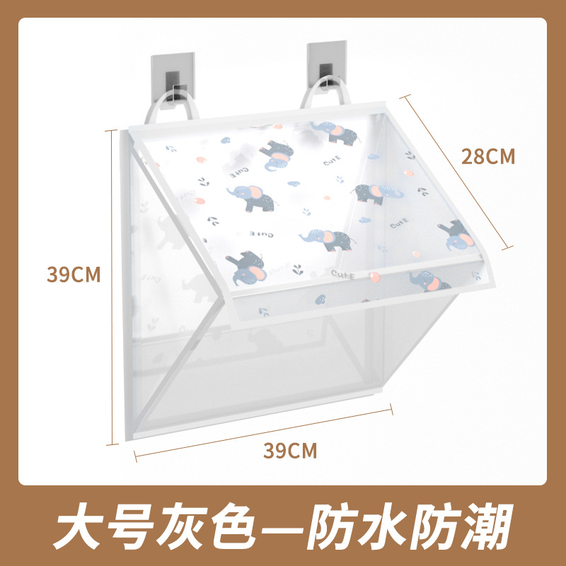 Grand éléphant gris [39*39*28CM]