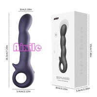 Entraîneur anal gonflable pour hommes et femmes, plug anal vibrant, perles anales, masseur de prostate, 9 modes de vibration via application
