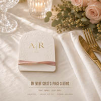 Carte parfumée pour cadeau de mariage personnalisée avec nom, date, ruban et dorure à chaud, faible MOQ, cartes désodorisantes