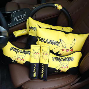 Appuie-tête de volant Picachu, appuie-tête de siège, ensemble de quatre pièces de produits d'intérieur pour toutes les saisons - Product Image 2