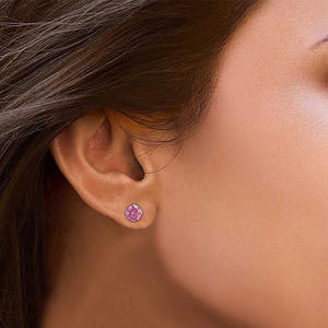 Trébol ASTM F136 titanio colorido circón extremos G23 Tragus Conch Helix <span class=keywords><strong>Daith</strong></span> <span class=keywords><strong>Piercing</strong></span> pendientes titanio cuerpo <span class=keywords><strong>Piercing</strong></span> joyería - Product Image 5