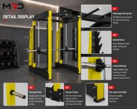 Máquina Smith 3D Comercial MRD-B1051, Máquina Profesional de Entrenamiento de Fuerza para Todo el Cuerpo para Gimnasio