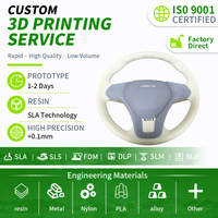 Service d'impression 3D OEM SLA SLS DLP haute précision, modèle en résine ABS PC couleur intégrale, usinage de haute qualité, plastique personnalisable ISO