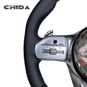 Volant en cuir personnalisé et amélioré pour <span class=keywords><strong>Mercedes</strong></span>-Benz <span class=keywords><strong>Classe</strong></span> S W211 W213 W222 GT CLS A45 <span class=keywords><strong>AMG</strong></span> CLE E63 C63 E350 W209 - Product Image 3