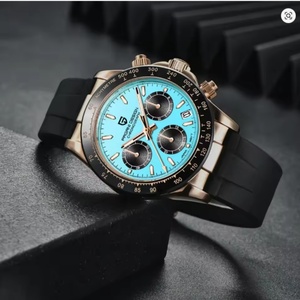 PAGANI DESIGN Men's Watch Top Luxury Turquoise Blue Dial Quartz Watch Men's <b>Automatic</b> Date Sports <b>Chronograph</b> Waterproof Watch - Product Image 3
