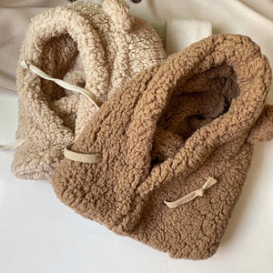 <span class=keywords><strong>Gorro</strong></span> de Orejas de Oso de Dibujos Animados con Máscara, Pasamontañas Cálido de <span class=keywords><strong>Invierno</strong></span>, Protección para los Oídos, Gorros Gruesos de Otoño para Mujer - Product Image 4