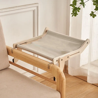 Lit suspendu durable en PVC en fer PP pour chat hamac solaire toute l'année pour les chats pour se détendre et dormir près de la fenêtre lit solide pour animaux de compagnie