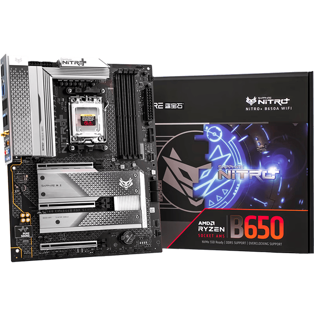 Sapphire AMD Nitro B650A ATX Motherboard with SATA Support New for AMD 9000/8000/7000 Series Processors