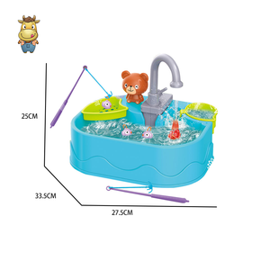 ของเล่นอ่างตกปลาน้ำแสนสนุกพร้อมก๊อกน้ำหมุนเวียนไฟฟ้า ชุดเกมตกปลาสำหรับเด็กอายุ 3 ปีขึ้นไป - Product Image 5