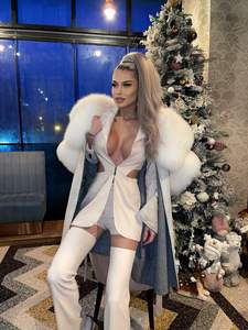 Completo da <span class=keywords><strong>donna</strong></span> con giacca da ufficio e completo da <span class=keywords><strong>donna</strong></span> bianco elegante e smoking - Product Image 4