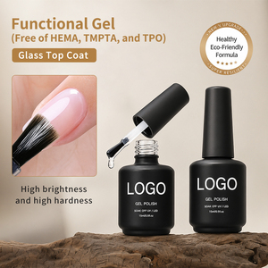 Hema Free Super Shiny Top&Base Coat Gel UV LED, Capa Superior <span class=keywords><strong>de</strong></span> Diamante Templado 1KG, Gel <span class=keywords><strong>de</strong></span> <span class=keywords><strong>Uñas</strong></span> Personalizado <span class=keywords><strong>de</strong></span> Alto <span class=keywords><strong>Brillo</strong></span> Sin Capa Superior, Sin TPO - Product Image 4