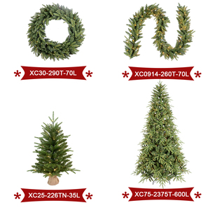 Árbol de Navidad, jarra de vidrio, falda, cestas, 11 guirnalda - Product Image 4