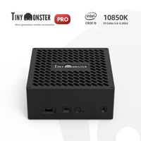 TinyMonster Black para Mini Host ITX de Alto Rendimiento, 10 Núcleos STXi7/i9, Tarjeta Gráfica Dedicada 3060, DDR4, Sistema Preconstruido