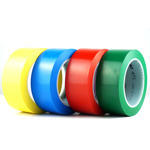 Factory Warning Single Sided for <strong>3M</strong> PVC <strong>Vinyl</strong> Tape 471 Water Activated Pressure Sensitive <strong>Adhesive</strong> Yellow for <strong>3M</strong> Tape 471 - Product Image 1