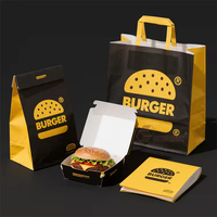 Boîte en carton ondulé jetable à montage automatique pour frites et snacks, avec logo personnalisé en relief, haut de gamme, pour la restauration rapide