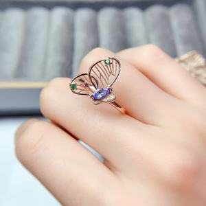 天然誕生石 S925 シルバー ファインリング メッキジュエリー 高級宝石 女性へのギフト - Product Image 3