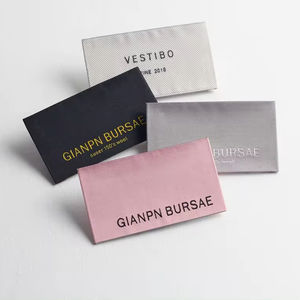 ป้ายผ้าถักดามัสก์ป้ายเสื้อผ้าแบบสั่งทำผู้ผลิตเสื้อผ้าปรับแต่งได้ - Product Image 2