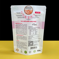Sachet Doypack personnalisé imprimé avec fenêtre transparente pour sel de l'Himalaya, emballage alimentaire de qualité alimentaire avec fermeture éclair
