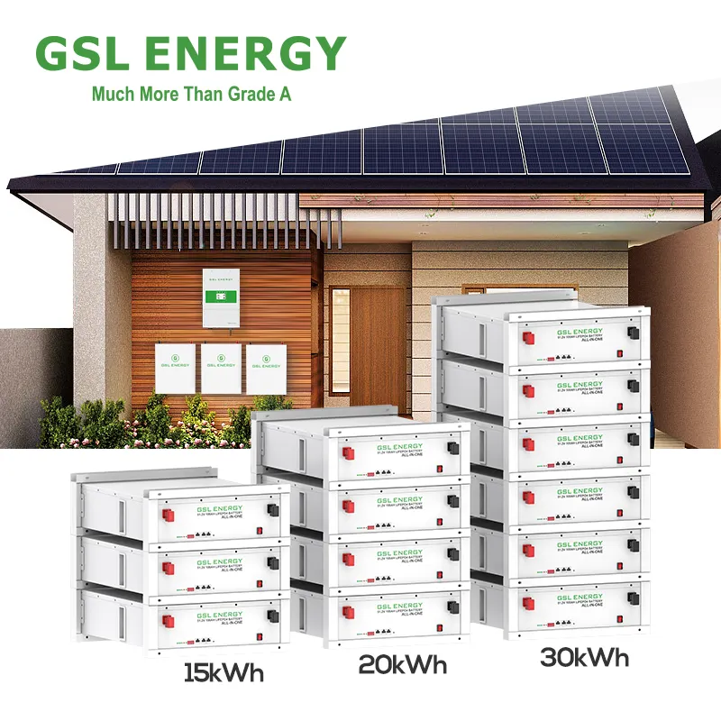 GSL ENERGY 5kw 15kw 20kw 30kw 48v lifepo4 Energy Storage Battery 48v 100ah lifepo4 battery power wall stacked batteries