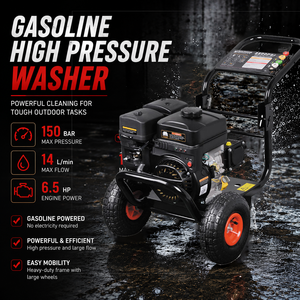 Idropulitrice a Benzina 2175psi 150bar 6.5HP, Idropulitrice ad Alta Pressione a Gas - Product Image 2