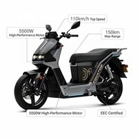 Batterie au lithium LiFePo4 70.4V72Ah, scooter électrique, moto 5500W, télécommande NFC, cadre en alliage d'aluminium, étanche