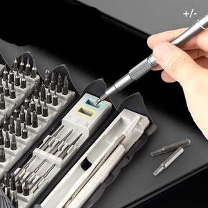 Kit de tournevis magnétique manuel 128-en-1 pour réparation de téléphones portables et travaux manuels domestiques, avec étui rigide et mini embouts de précision - Product Image 6