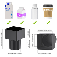 Porte-gobelet de voiture carré personnalisable Installation facile pour contenir des bouteilles de cartons de lait Grand logo d'accessoires d'intérieur de voiture Parfait
