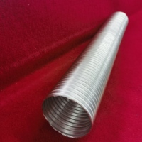 Conduit flexible en aluminium semi-rigide de 2 pouces personnalisé pour la climatisation des hôpitaux, vente directe d'usine