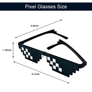 Vendita calda Thug Life Pixel occhiali da sole per addio al celibato decorazioni <span class=keywords><strong>e</strong></span> forniture nuziali nuovo Design unico - Product Image 2