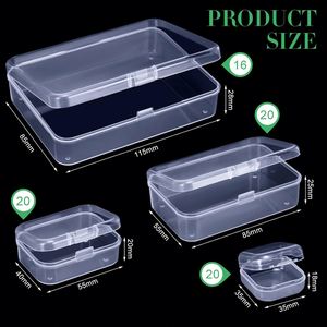 Mini Clear Plastic Beads Container PP Packing Gift Case Portable Multi Purpose Transparent <b>Small</b> Plastic <b>Storage</b> <b>Box</b> <b>with</b> <b>Lid</b> - Product Image 2