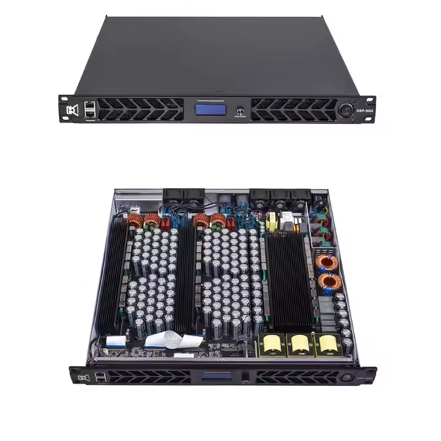 Audio Amplifier DSP Power Amplifier CVR DSP-1004 Class d 4 Channel Power Amplifier