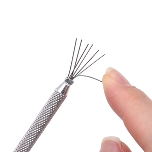 KADS 1 ud. Pincel delineador de uñas de acero inoxidable de 7 puntas, herramienta profesional de manicura para dibujar líneas, puntear y tallar. - Product Image 6