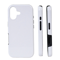 Funda Magnética 2 en 1 con Recubrimiento de Sublimación para iPhone Serie 17, Funda 3D para Sublimación e Impresión Personalizada