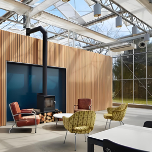 Costruzione della struttura d'acciaio con la parete divisoria di vetro <span class=keywords><strong>per</strong></span> la costruzione del telaio d'acciaio leggero prefabbricato della serra e del ristorante - Product Image 3