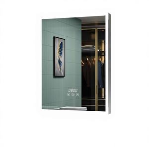 Meuble-lavabo mural élégant et lumineux avec comptoir et vasque intégrée – Design moderne et raffiné pour salles de bain d'hôtel - Product Image 1