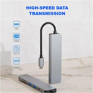 SYONG 6-in-1 USB C Docking Station, ฮับ USB C พร้อมจอภาพคู่ Revodok 206 USB-C Dock สำหรับแล็ปท็อป Thinkpad, HP, Dell และอื่นๆ - Product Image 2